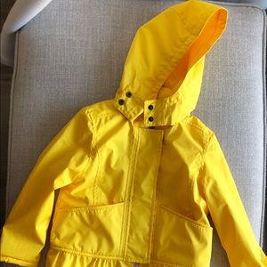 Yellow Raincoat Toddler Girl